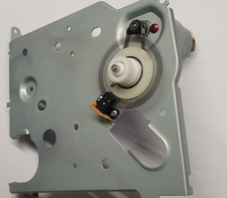 DC motor with encoder disc, removed from printer