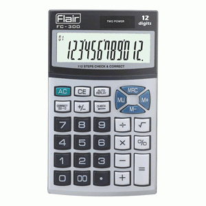 Kalkulators FLAIR FC-300 120x70x15mm  (FLAFC300)