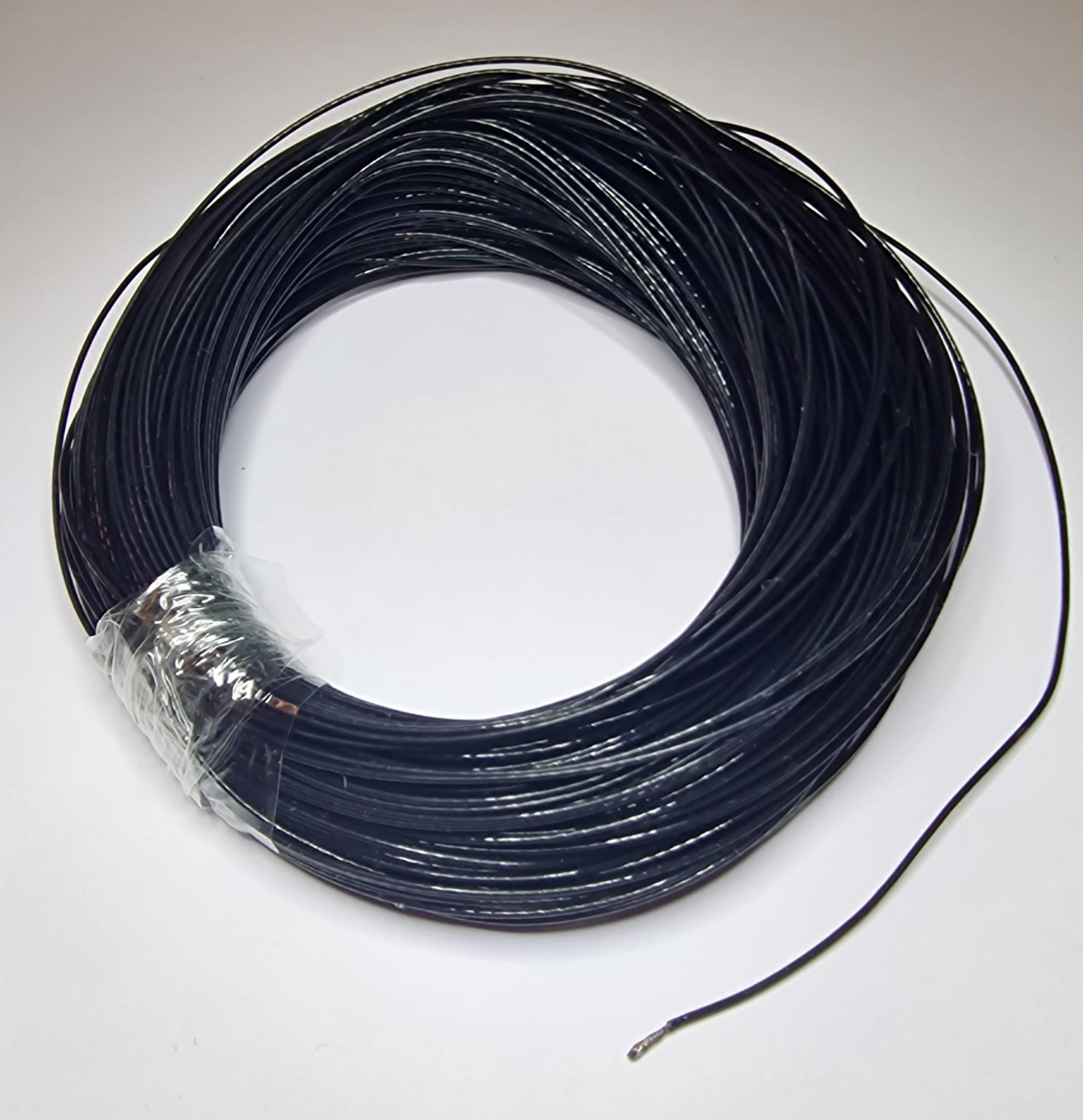 PTFE Teflona kabelis 0.7mm -60-200C (5m) MELNS