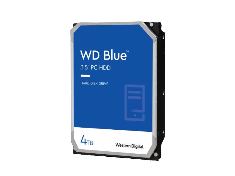 HDD|WESTERN DIGITAL|Blue|4TB|SATA 3.0|256 MB|5400 rpm|3,5