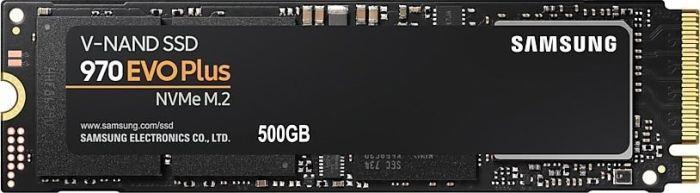 SSD|SAMSUNG|970 Evo Plus|500GB|M.2|PCIE|NVMe|MLC|Write speed 3200 MBytes/sec|Read speed 3500 MBytes/sec|MTBF 1500000 hours|MZ-V7S500BW