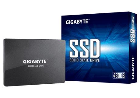 SSD|GIGABYTE|480GB|SATA 3.0|Write speed 480 MBytes/sec|Read speed 550 MBytes/sec|2,5