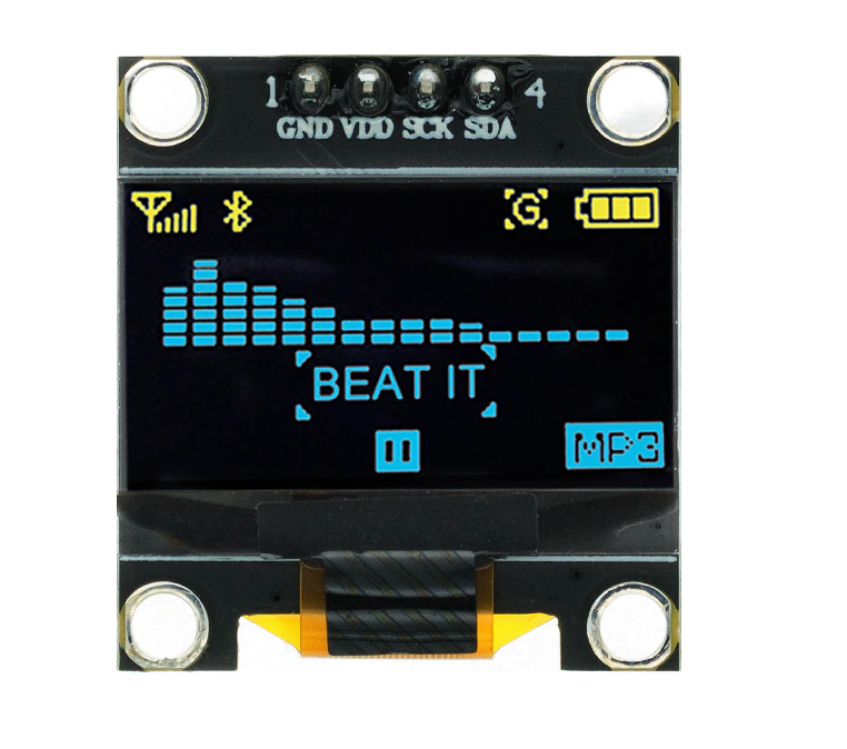 OLED 0.96" SSD1306 4pin