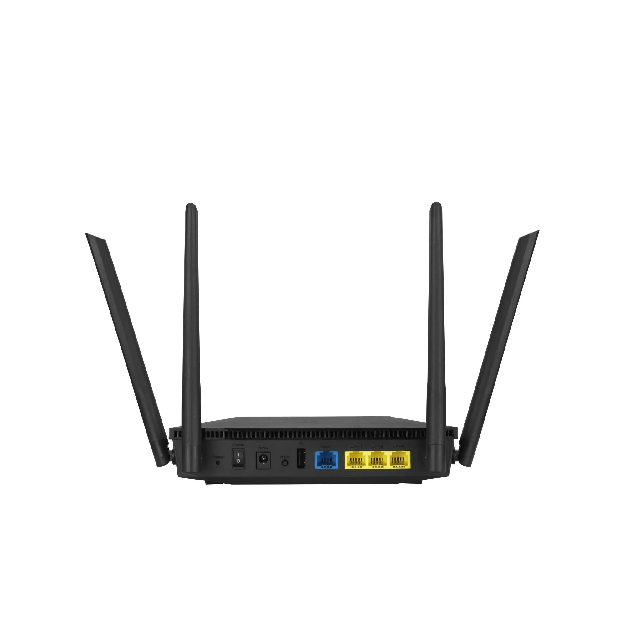 Wireless Router|ASUS|Wireless Router|1800 Mbps|Wi-Fi 5|Wi-Fi 6|IEEE 802.11a/b/g|IEEE 802.11n|USB|1 WAN|3x10/100/1000M|Number of antennas 4|RT-AX53U