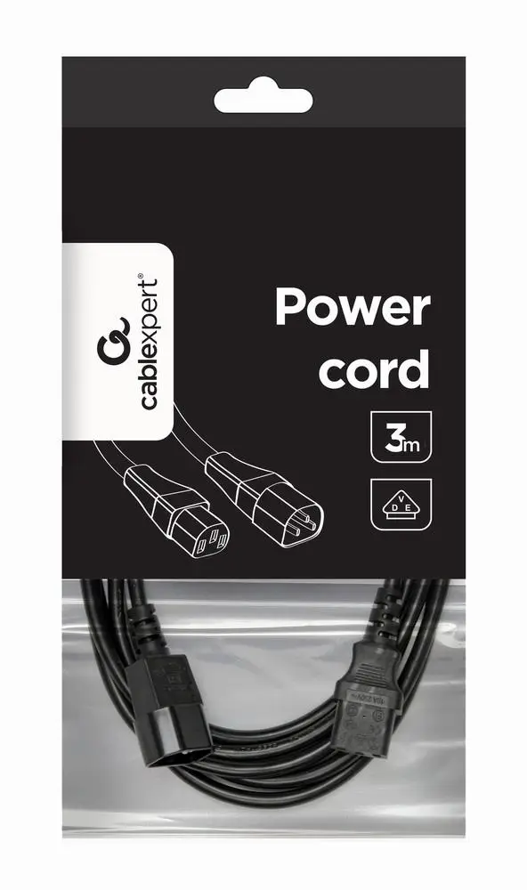CABLE POWER EXTENSION 3M/PC-189-VDE-3M GEMBIRD