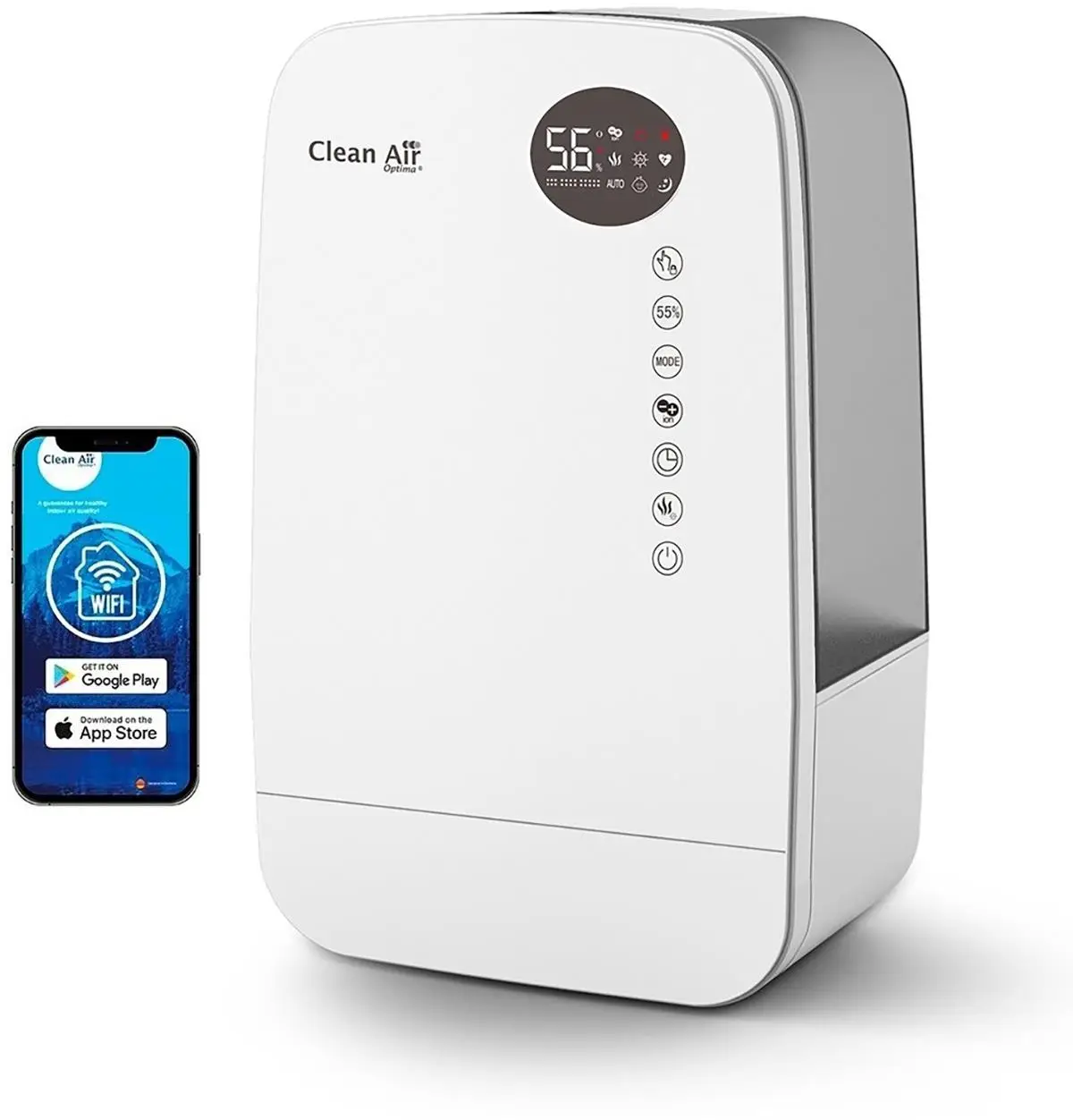 HUMIDIFIER WITH IONIZER/CA-607W CLEAN AIR OPTIMA
