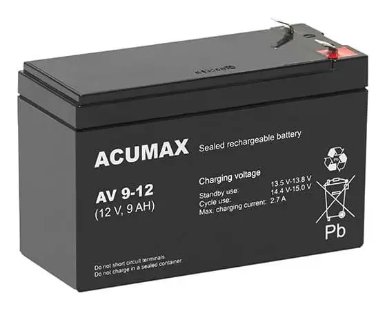 BATTERY 12V 9AH C20/AML9-12T2 EMU