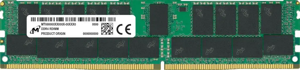 Server Memory Module|MICRON|DDR4|16GB|RDIMM/ECC|3200 MHz|1.2 V|Chip Organization 2048Mx72|MTA18ASF2G72PDZ-3G2R