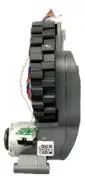 Vacuum Cleaner Accessory|ROBOROCK|Right Anti-skid Wheel|For Q5/Q7/Q7 Max/S7 MaxV/S7 Max Ultra/Qrevo/Qrevo MaxV|9.01.1319