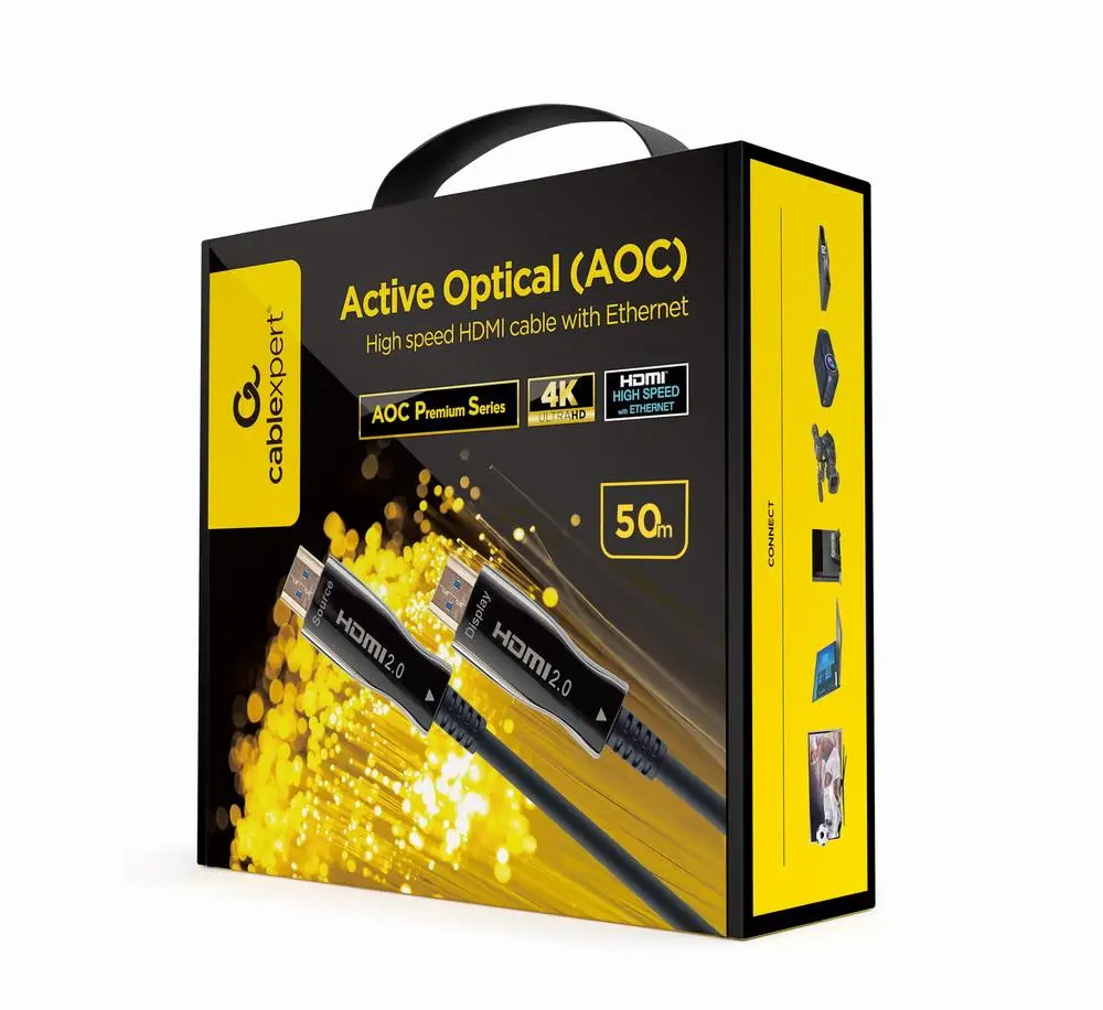 CABLE HDMI-HDMI 50M AOC/CCBP-HDMI-AOC-50M-02 GEMBIRD