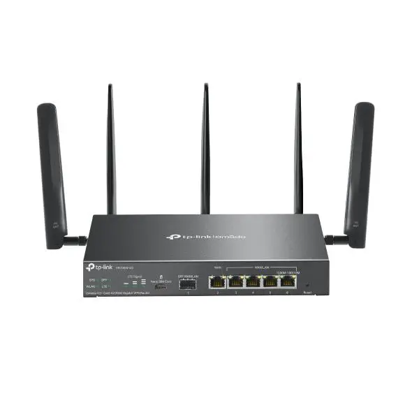 Wireless Router|TP-LINK|Omada 4G+ Cat6 AX3000 Gigabit VPN Router|Wi-Fi 6 (802.11ax)|Data speed 2402 Mbit/s|Ethernet WAN Yes|SIM card slot Yes|Ethernet LAN Yes|5xLAN ports|ER706W-4G