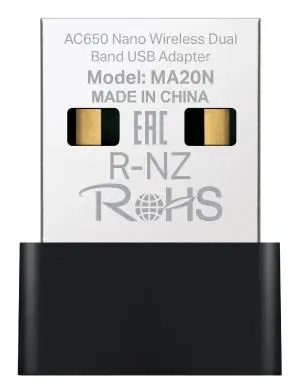 WRL ADAPTER 650MBPS USB NANO/MA20N MERCUSYS