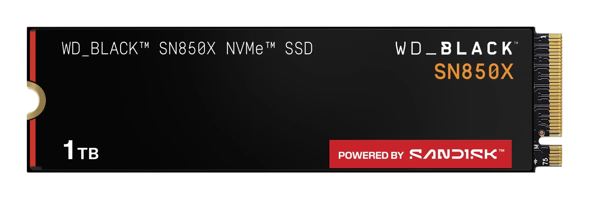 SSD|SANDISK|600xTBW rating|Read speed 7300 MB/s|Write speed 6300 MB/s|NVMe Yes|PCI Express 4.0|M.2|1000 GB|POWERED BY SANDISK|Black SN850X|WDS100T2X0E