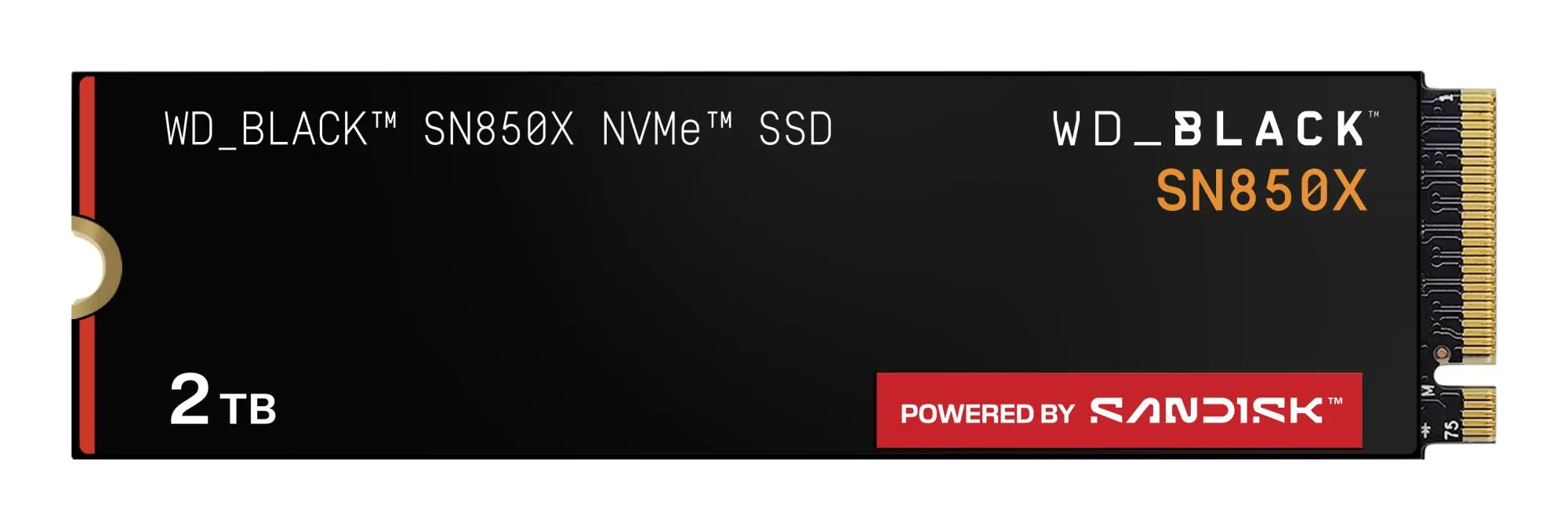 SSD|SANDISK|1200xTBW rating|Read speed 7300 MB/s|Write speed 6600 MB/s|NVMe Yes|PCI Express 4.0|M.2|2000 GB|POWERED BY SANDISK|Black SN850X|WDS200T2X0E