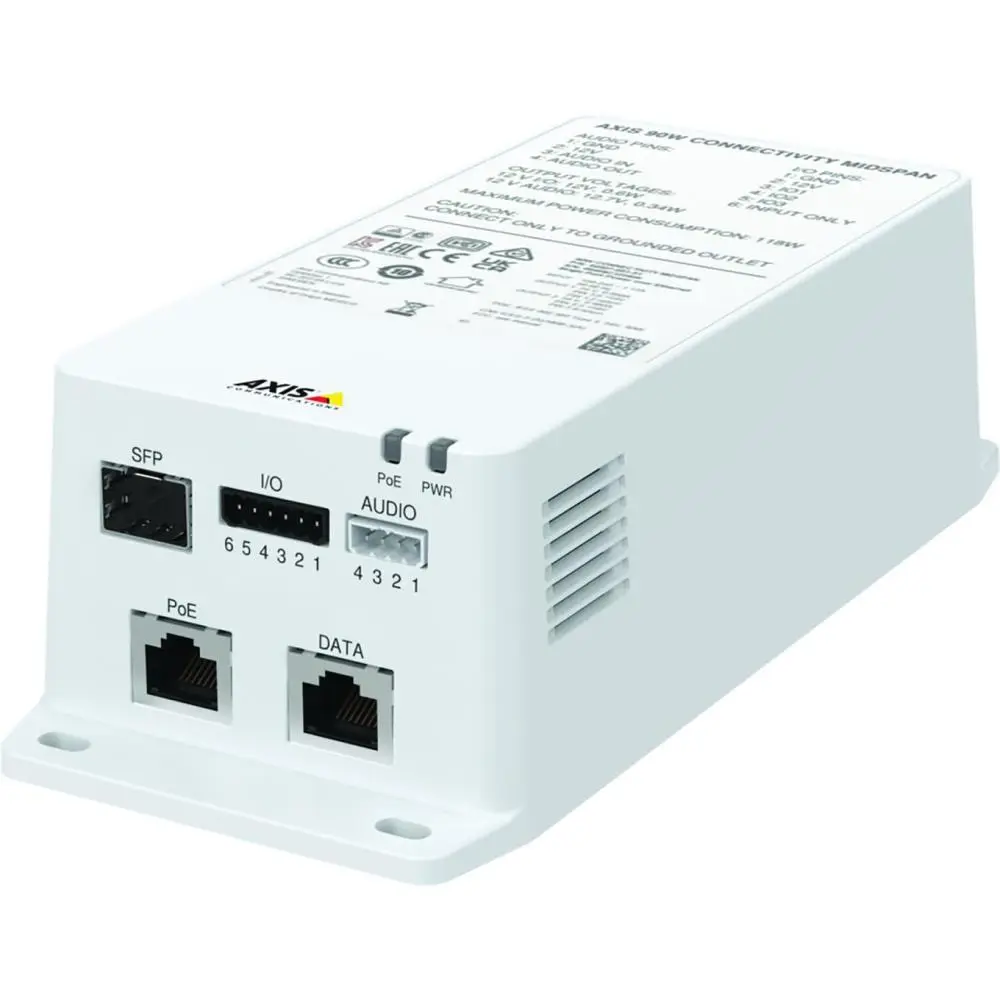 NET CAMERA ACC POE MIDSPAN 90W/TU8003 02027-002 AXIS