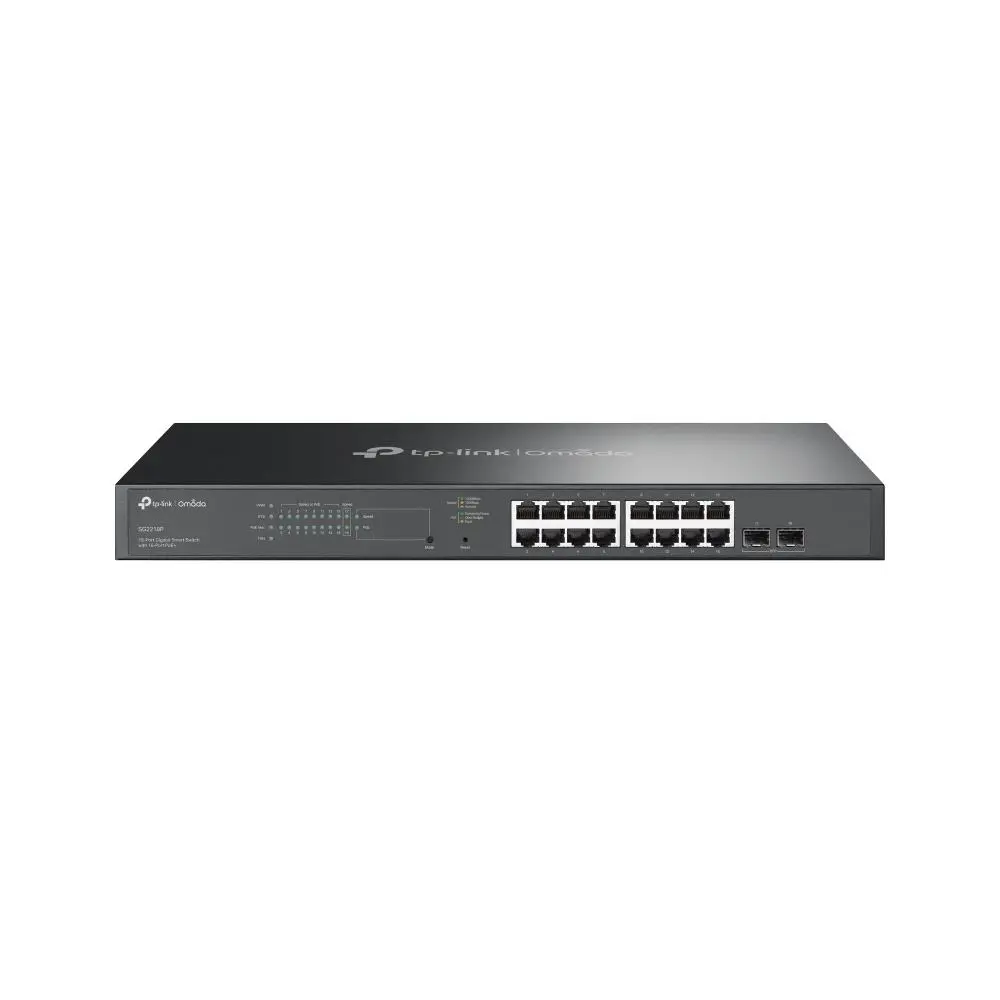Switch|TP-LINK|Omada|SG2218P|Desktop/pedestal|16x10Base-T / 100Base-TX / 1000Base-T|2xSFP|PoE+ ports 16|150 Watts|SG2218P