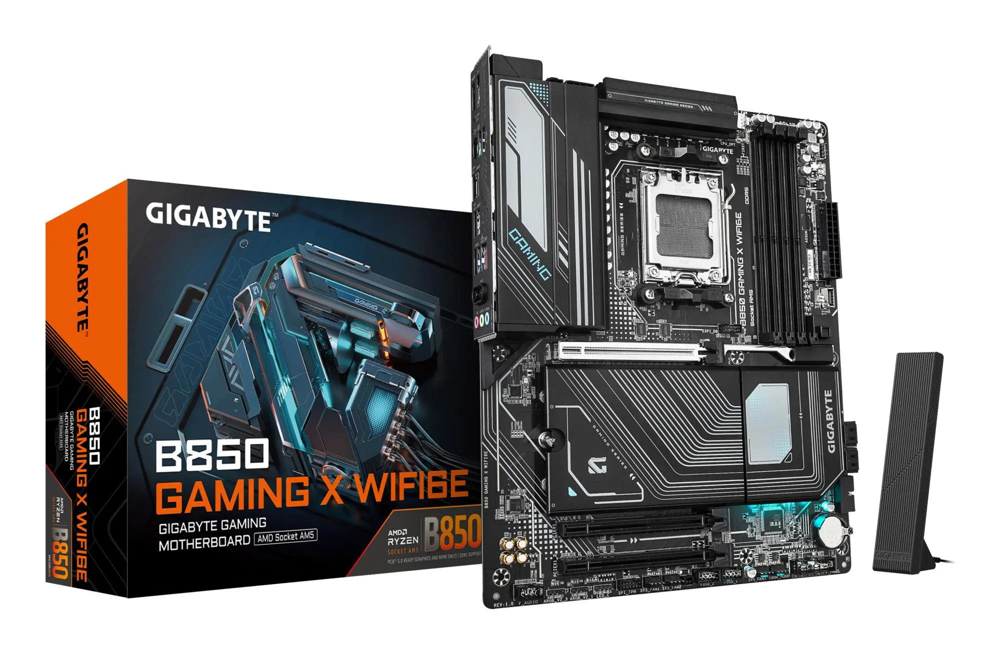 Mainboard|GIGABYTE|AMD B850|Socket AM5|ATX|RAM DDR5-SDRAM|4xSlots|Wi-Fi Yes|Bluetooth Yes|3xNumber of M.2 (M) slots|B850 GAMING X WIFI6E|B850GAMINGXWIFI6E