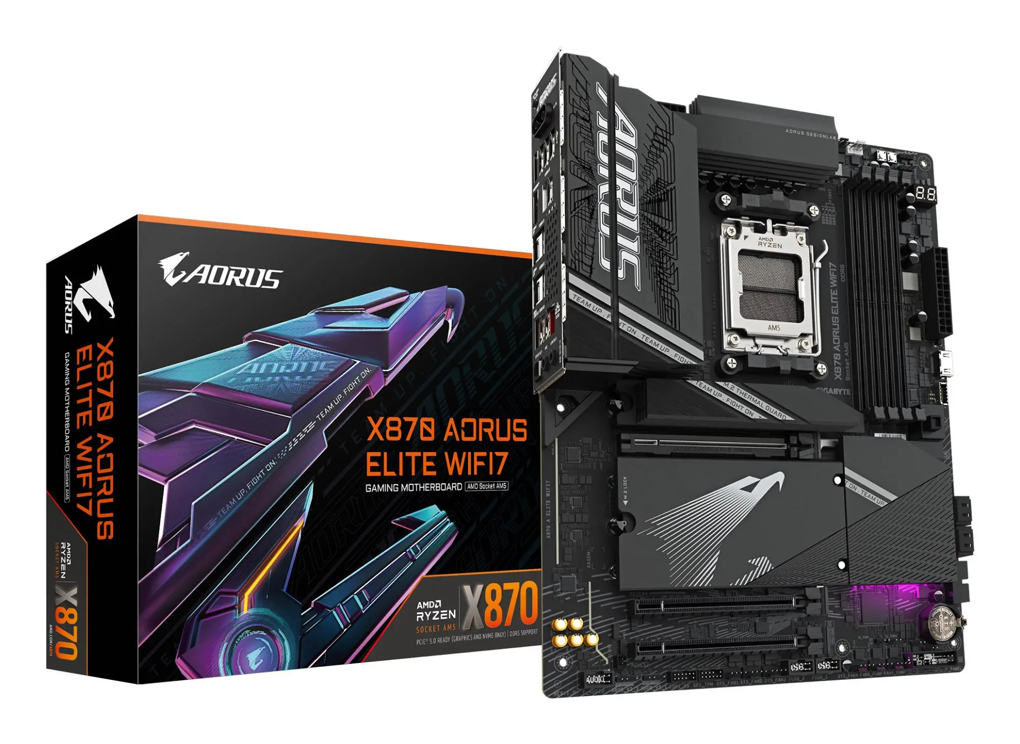 Mainboard|GIGABYTE|AMD X870|SAM5|ATX|Memory DDR5|Memory slots 4|X870AELITEWIFI71.1