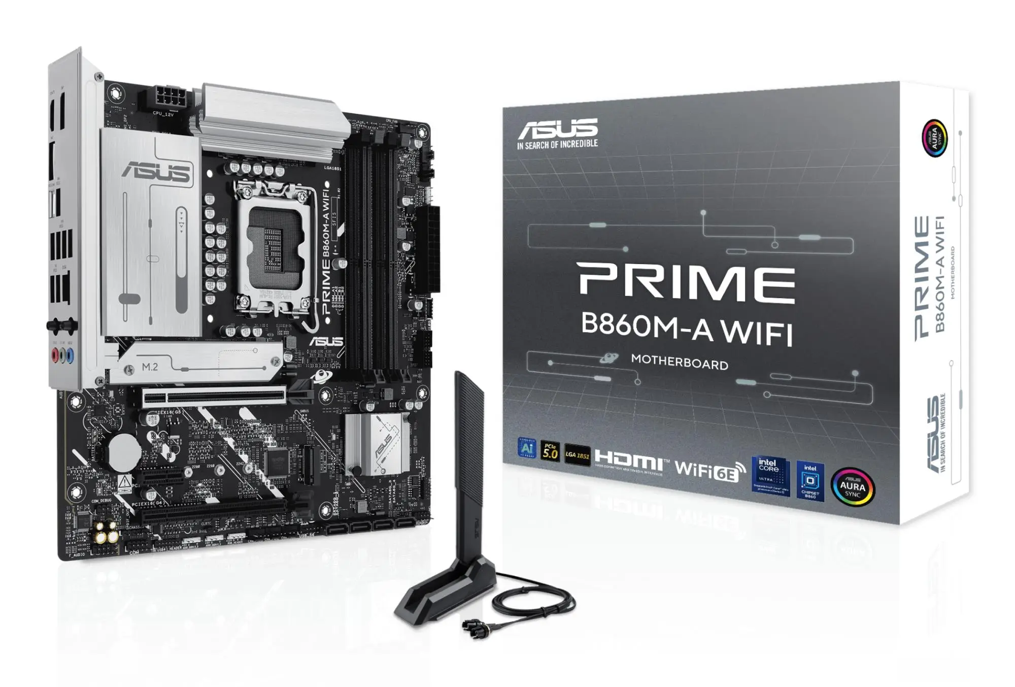 Mainboard|ASUS|Intel B860 Express|LGA1851|Micro-ATX|Memory DDR5|Memory slots 4|1xPCI-Express 4.0 1x|1xPCI-Express 4.0 16x|1xPCI-Express 5.0 16x|2xM.2|1xHDMI|1xDisplayPort|7xUSB 2.0|1xUSB-C|1xUSB-C w/Thunderbolt|1xOptical S/PDIF|1xRJ45|3xAudio port|PRIMEB8