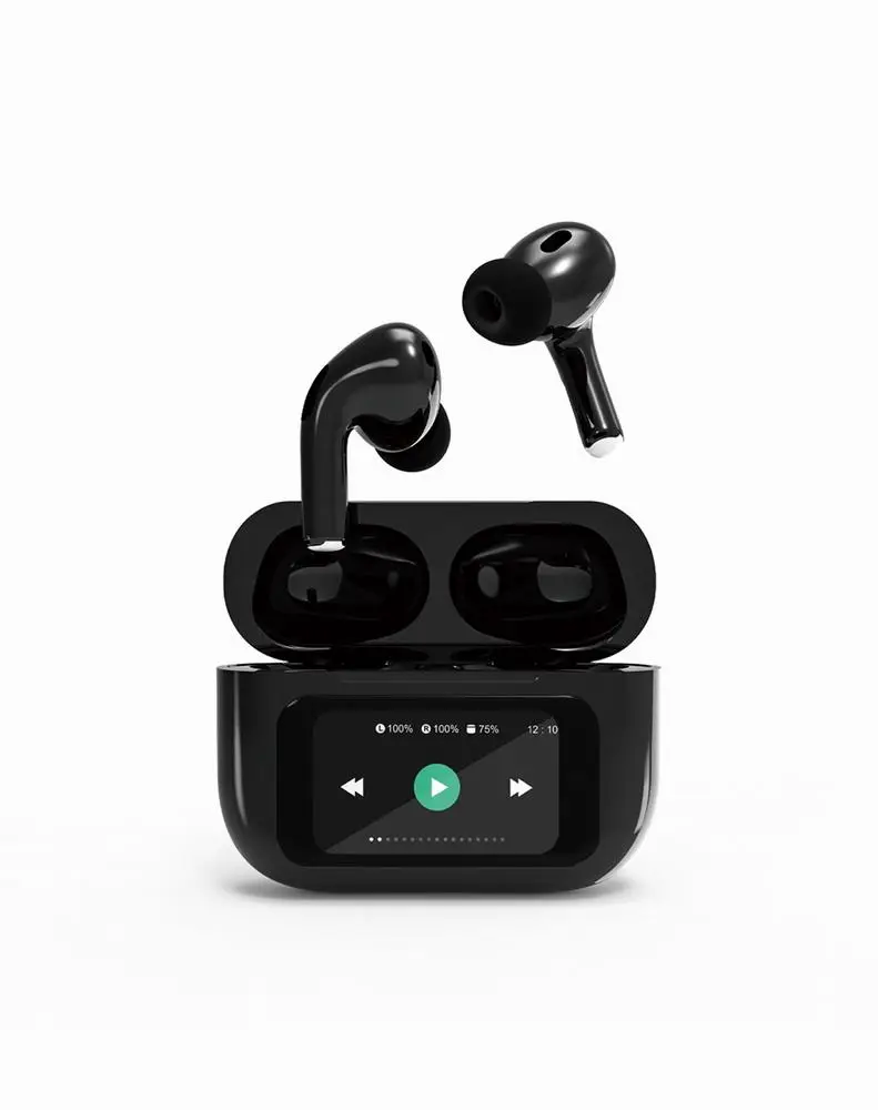 HEADSET BLUETOOTH/TWS-LCD-ANC-01-BK GEMBIRD