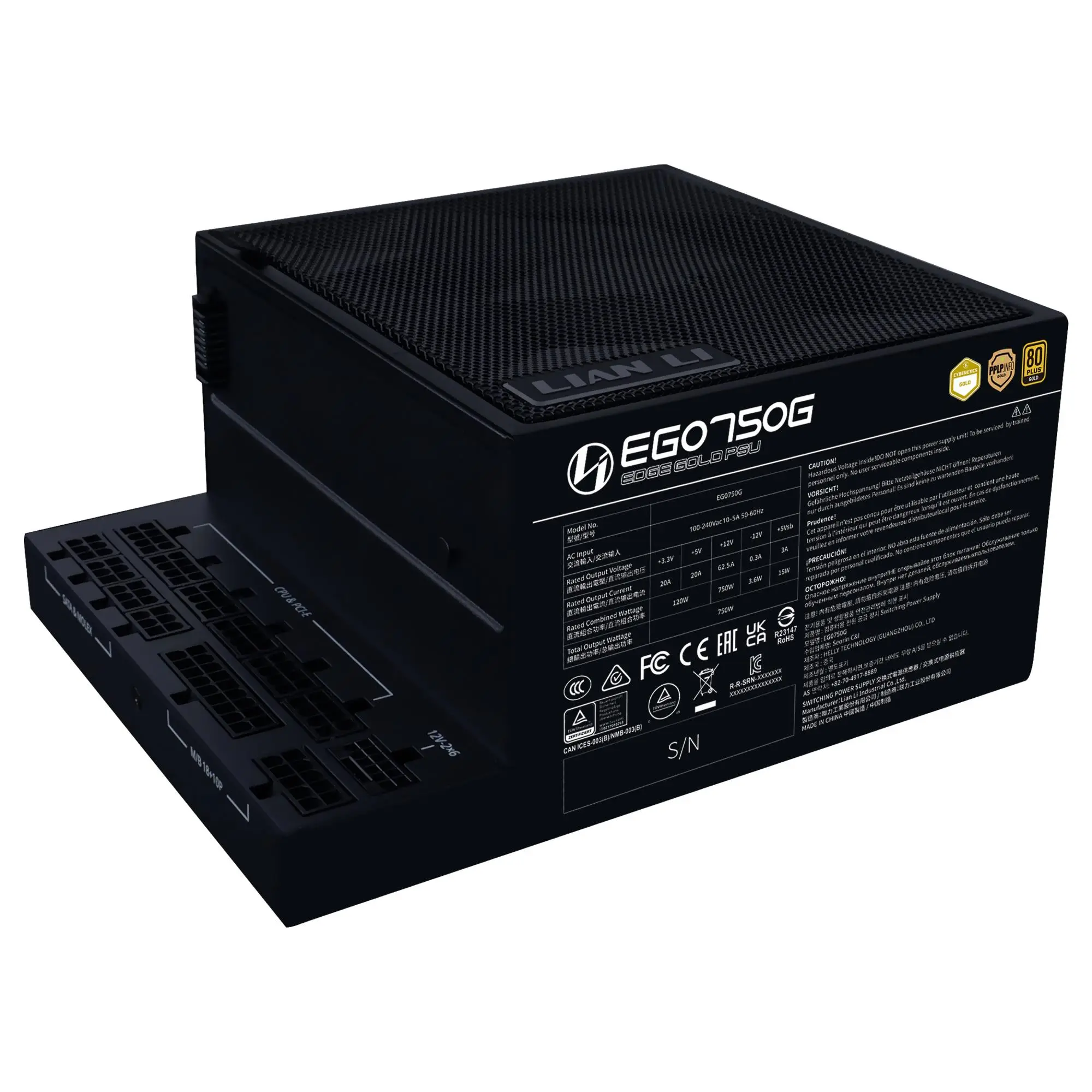 Power Supply|LIAN LI|EDGE GOLD 750|SFX|PC|100 - 240 V|750 W|G9P.EG0750G.B000.EU