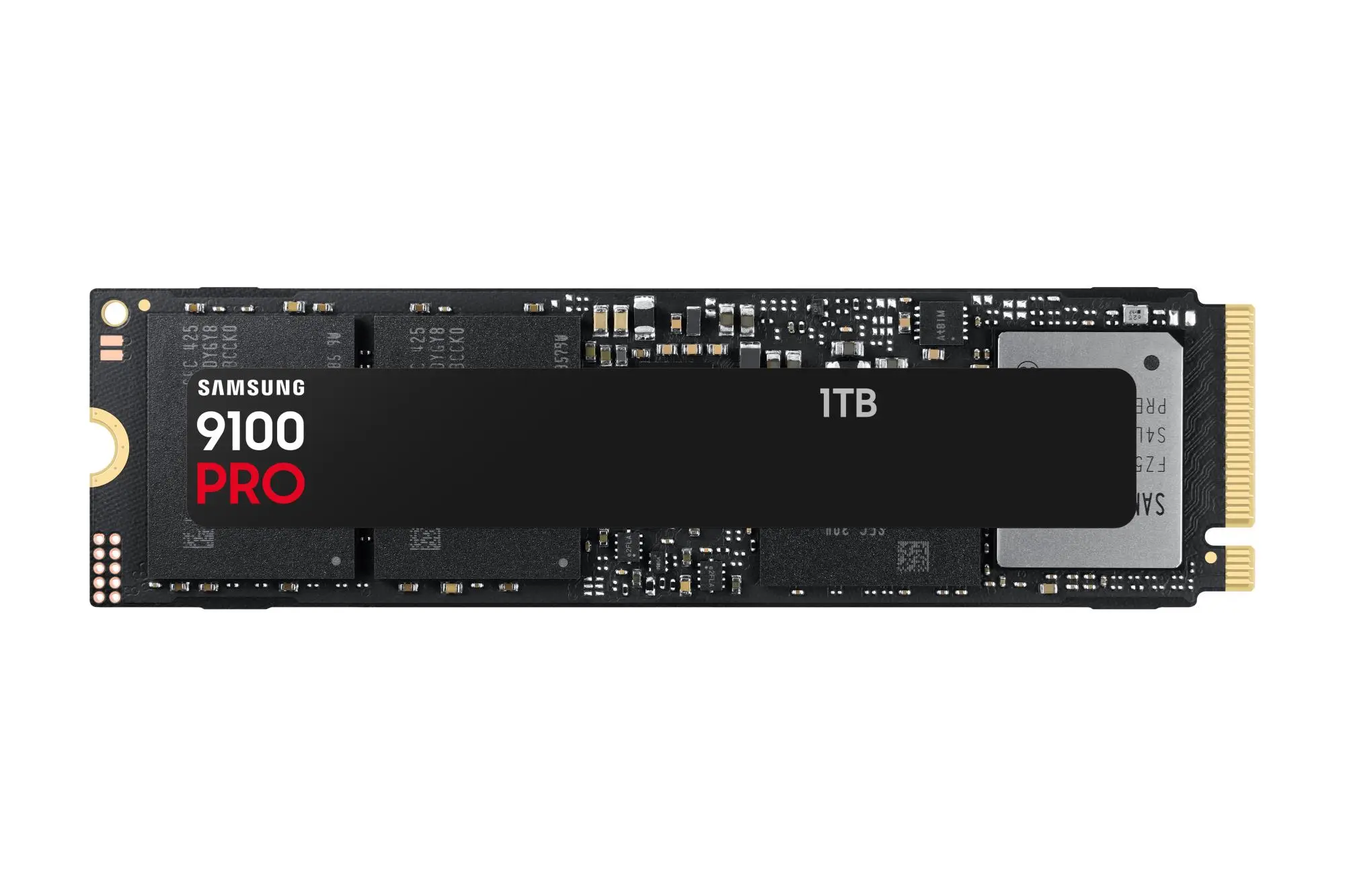 SSD|SAMSUNG|9100 PRO|1TB|M.2|PCIe Gen5|NVMe|TLC|Write speed 13300 MBytes/sec|Read speed 14700 MBytes/sec|2.38mm|TBW 600 TB|MZ-VAP1T0BW