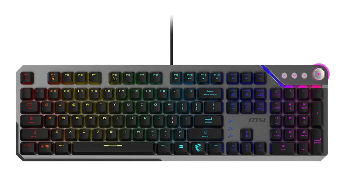 KEYBOARD GAMING BLACK US/STRIKE 600 SILENT MSI
