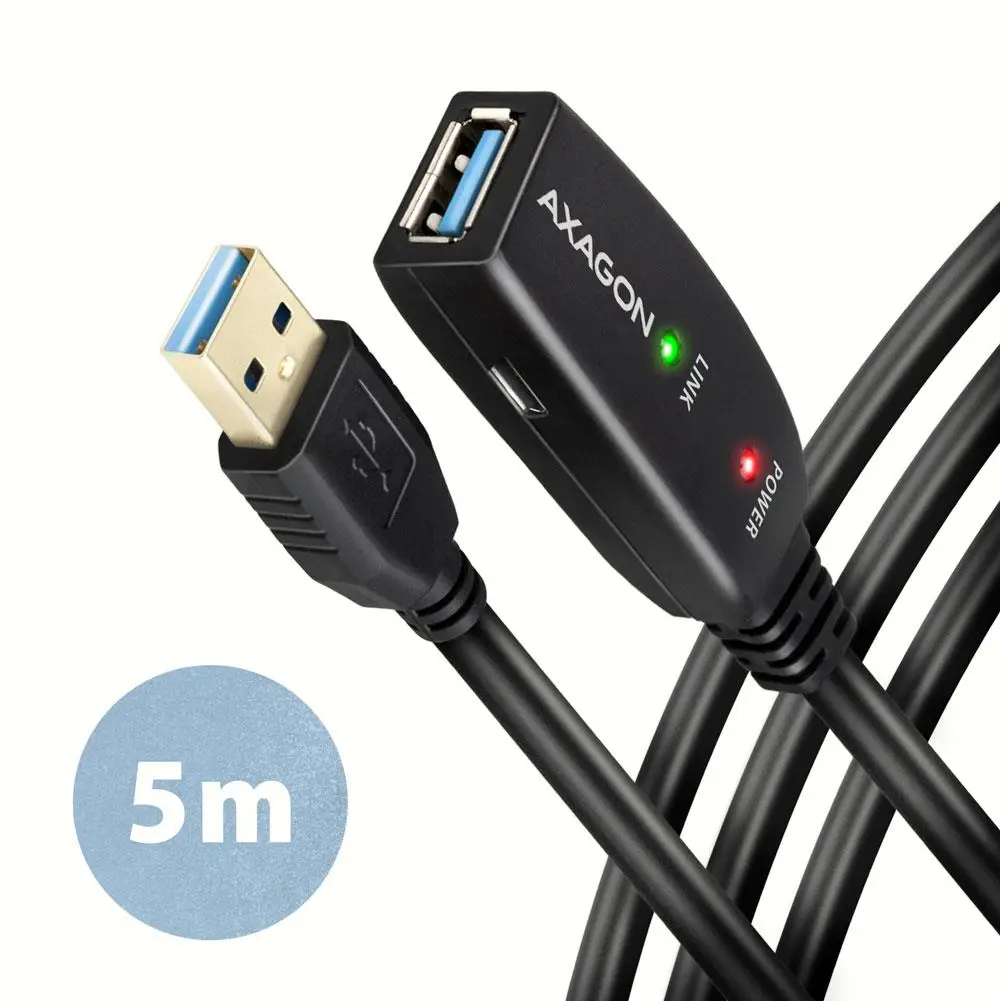 CABLE USB3.2 A-M/A-F ACTIVE/5M ADR-305 AXAGON