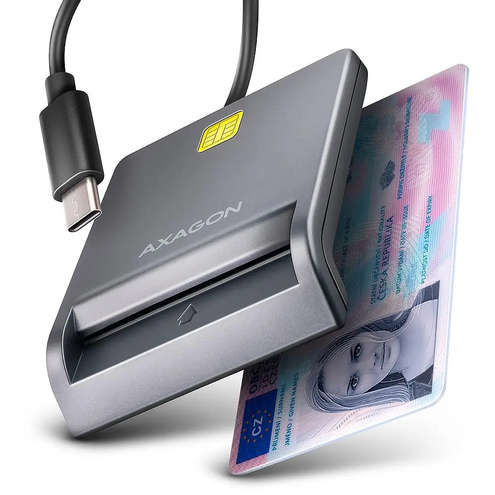 CARD READER FLAT SMARTCARD/ID/USB-C 1.3M