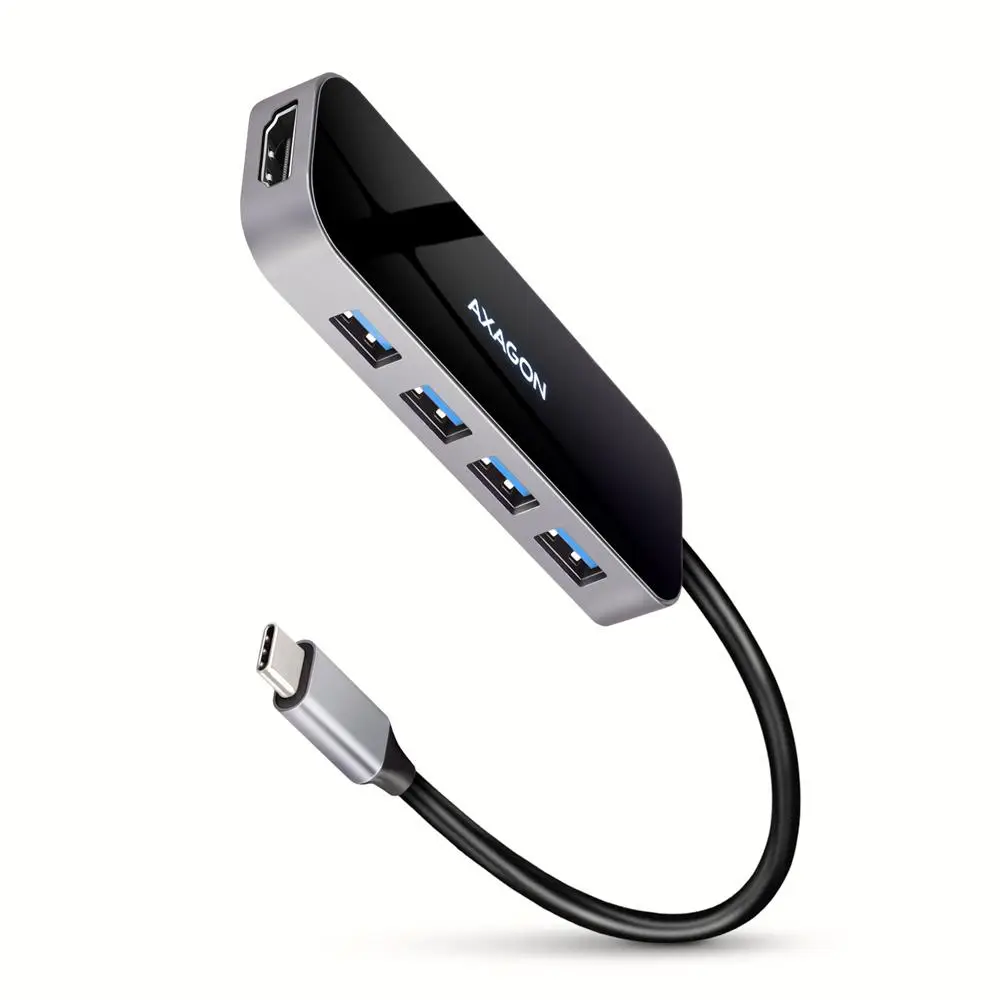 I/O HUB USB-C 6IN1/0.2M HMC-6H4A AXAGON