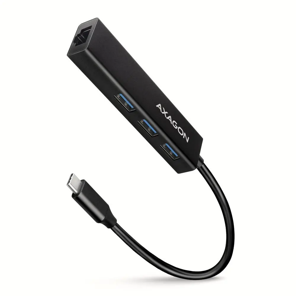 I/O HUB USB-C 4PORT GLAN/0.2M HMC-GL3A AXAGON