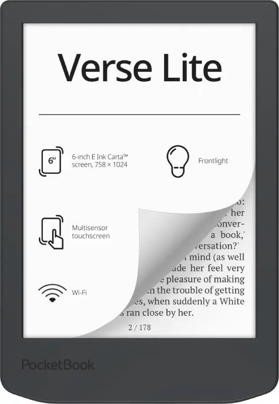 E-Reader|POCKETBOOK|Verse Lite 619 6'|6"|1024x758|1xUSB-C|Wireless LAN|Grey|PB619-T-WW