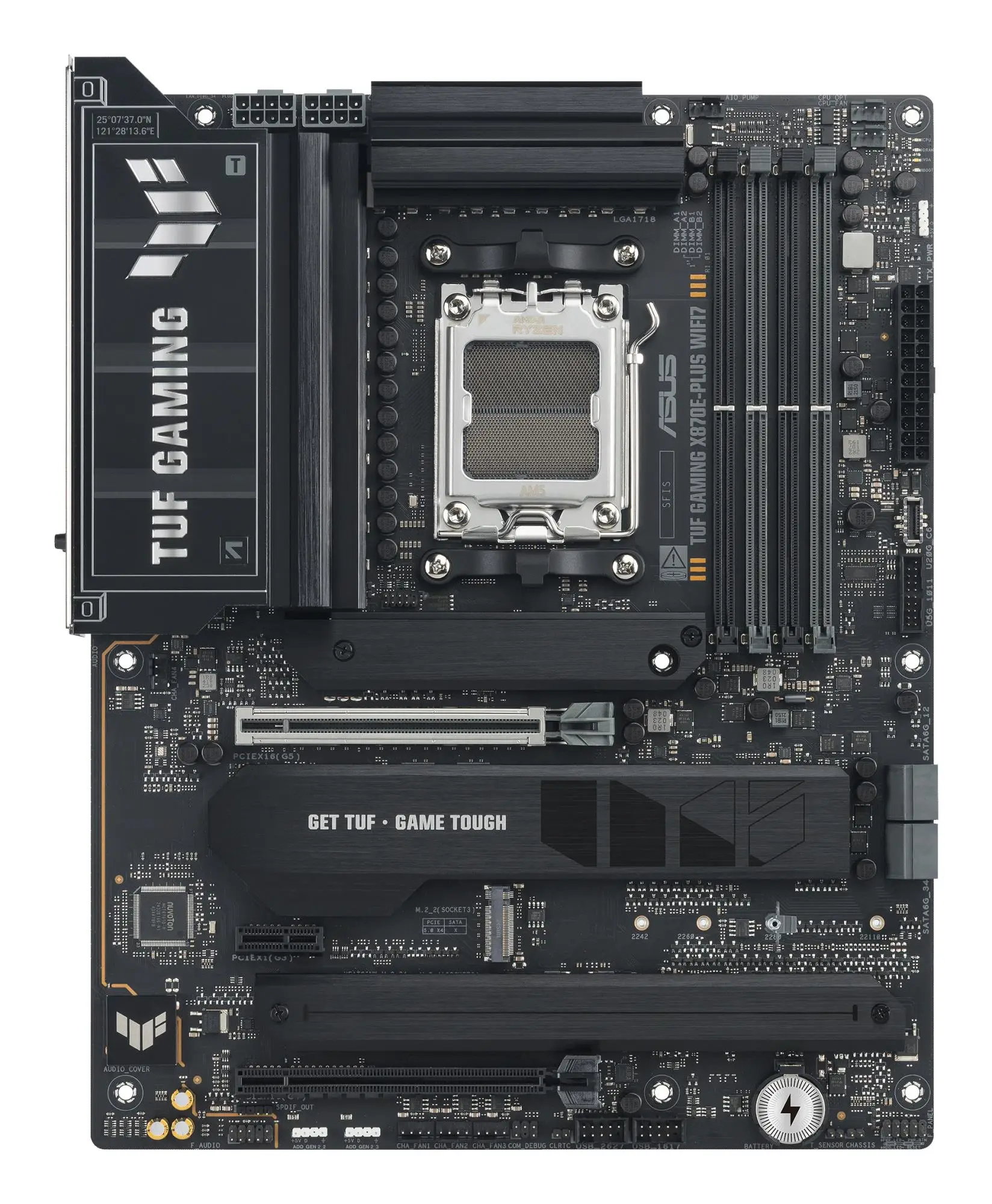 Mainboard|ASUS|AMD X870E|SAM5|ATX|Memory DDR5|Memory slots 4|1xPCI-Express 3.0 1x|1xPCI-Express 4.0 16x|1xPCI-Express 5.0 16x|4xM.2|1xHDMI|4xUSB 2.0|7xUSB 3.2|2xUSB-C|1xRJ45|3xAudio port|TUFGAMX870E-PLUSWIFI7