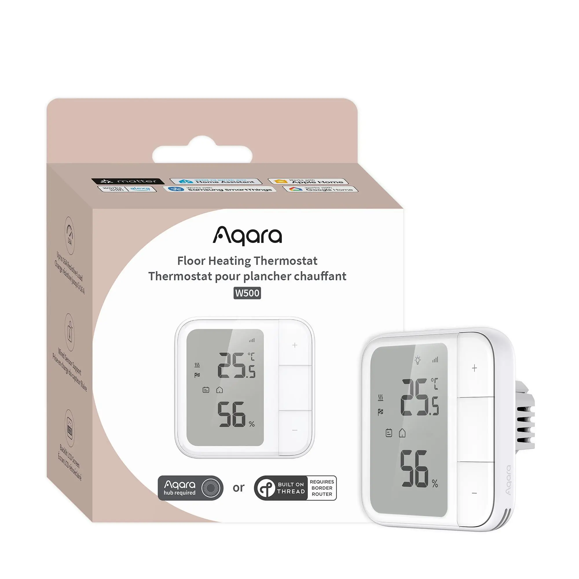 SMART HOME FLOOR THERMOSTAT/W500 UT-A01D AQARA