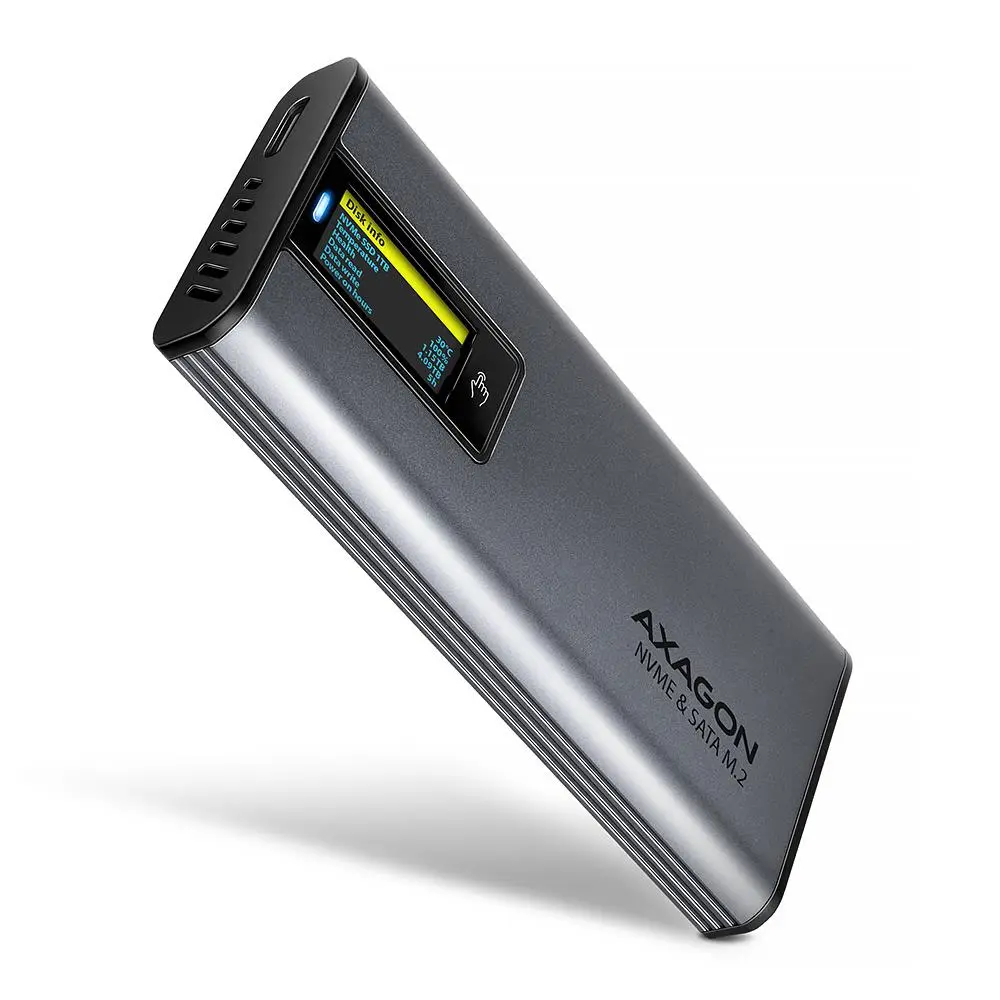 SSD ACC ENCLOSURE M.2 NVME/SATA USB3.2 EEM2-SD2 AXAGON