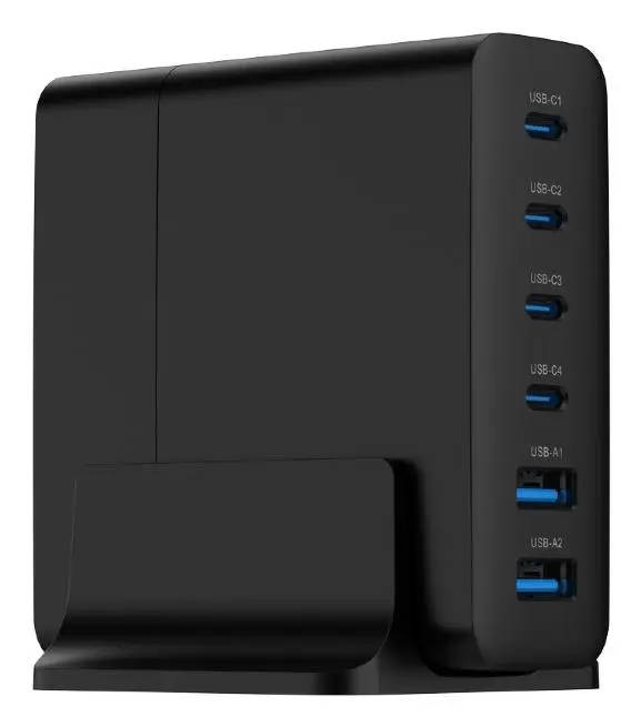 CHARGER USB UNIVERSAL 6P 75W/TA-UC-2A4C-PD75-01-BK GEMBIRD