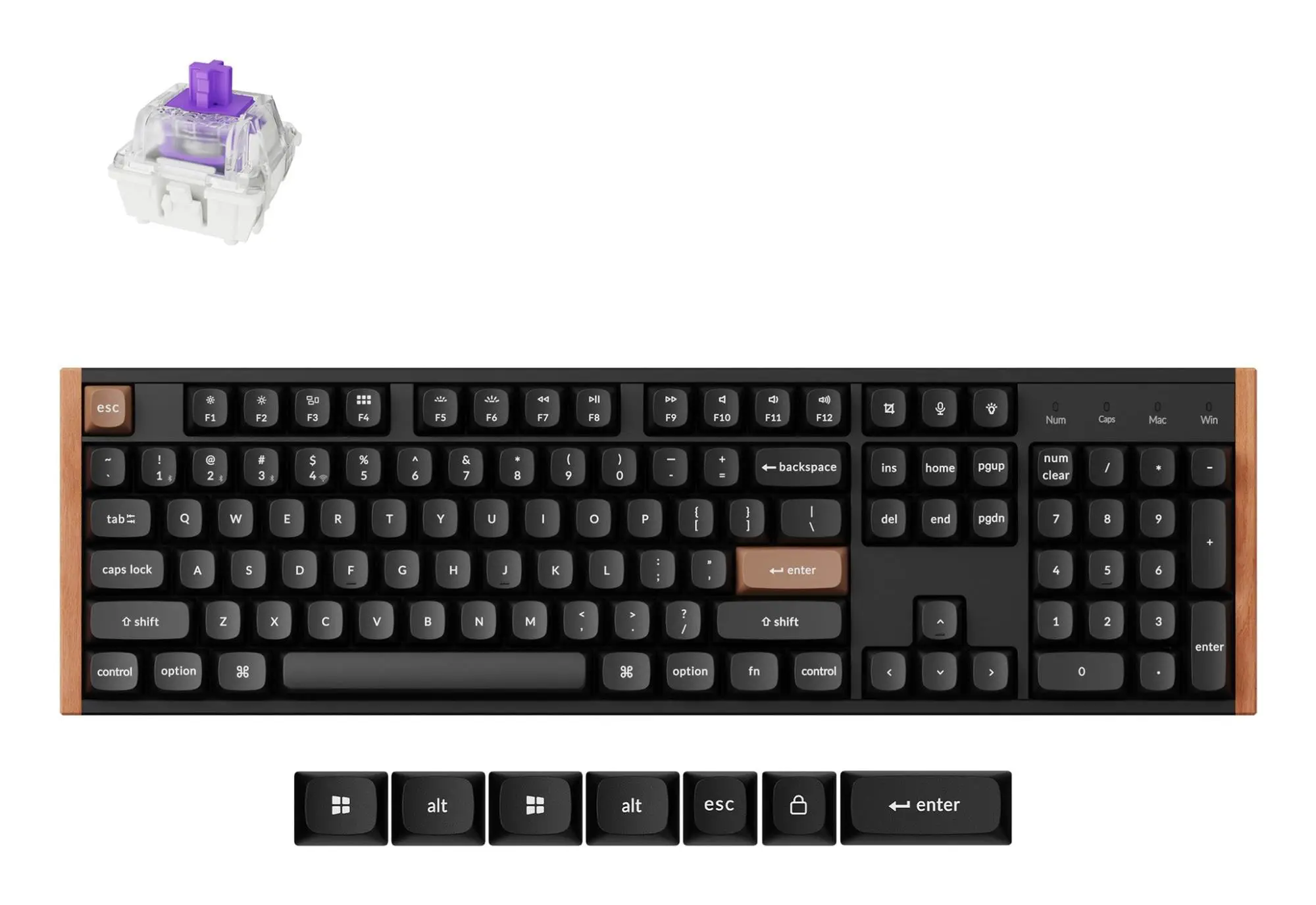 KEYBOARD WRL K10 HE SPECIAL ED/BLACK K10H-F1 KEYCHRON