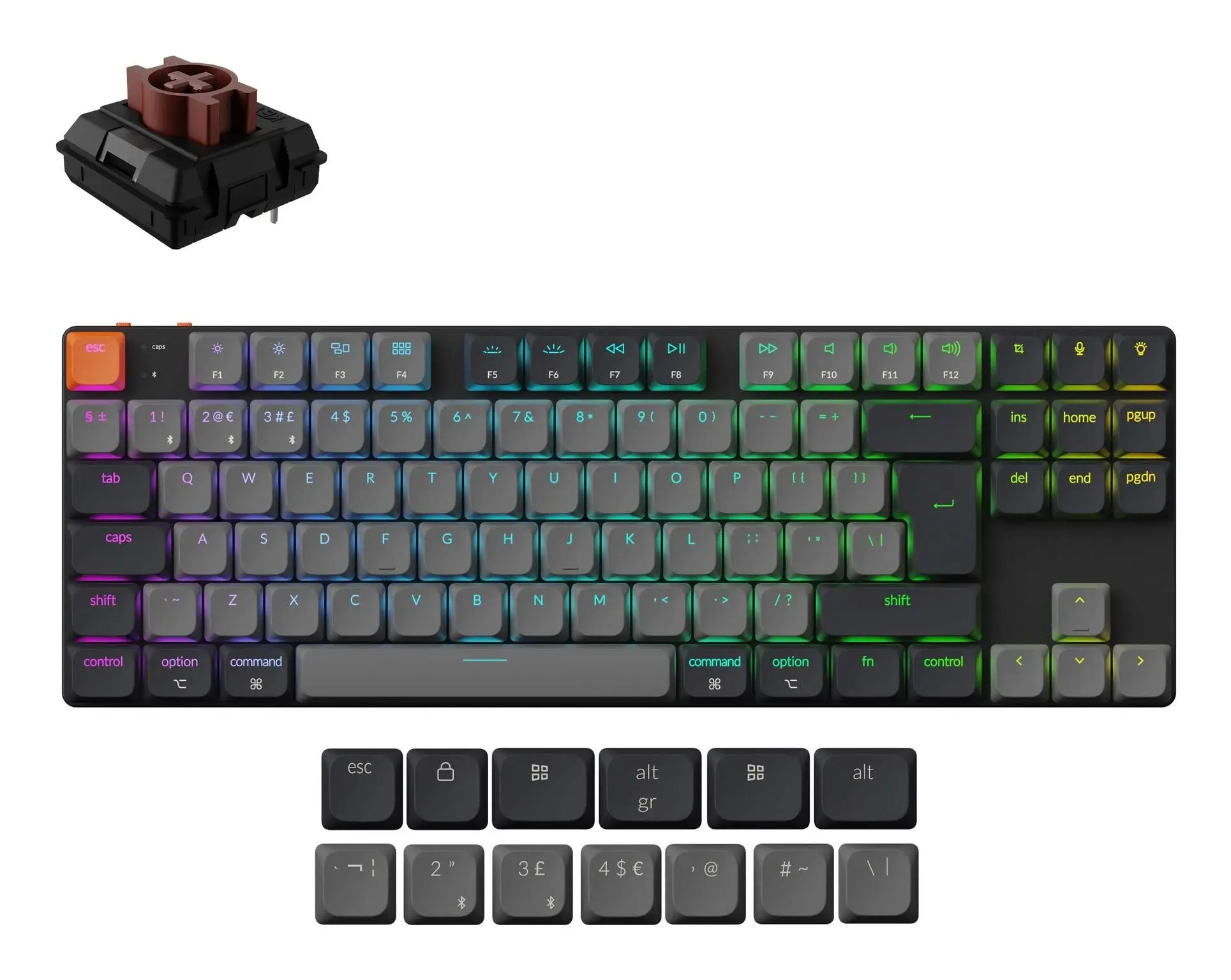 KEYBOARD WRL K1/BLACK K1X-A3 KEYCHRON