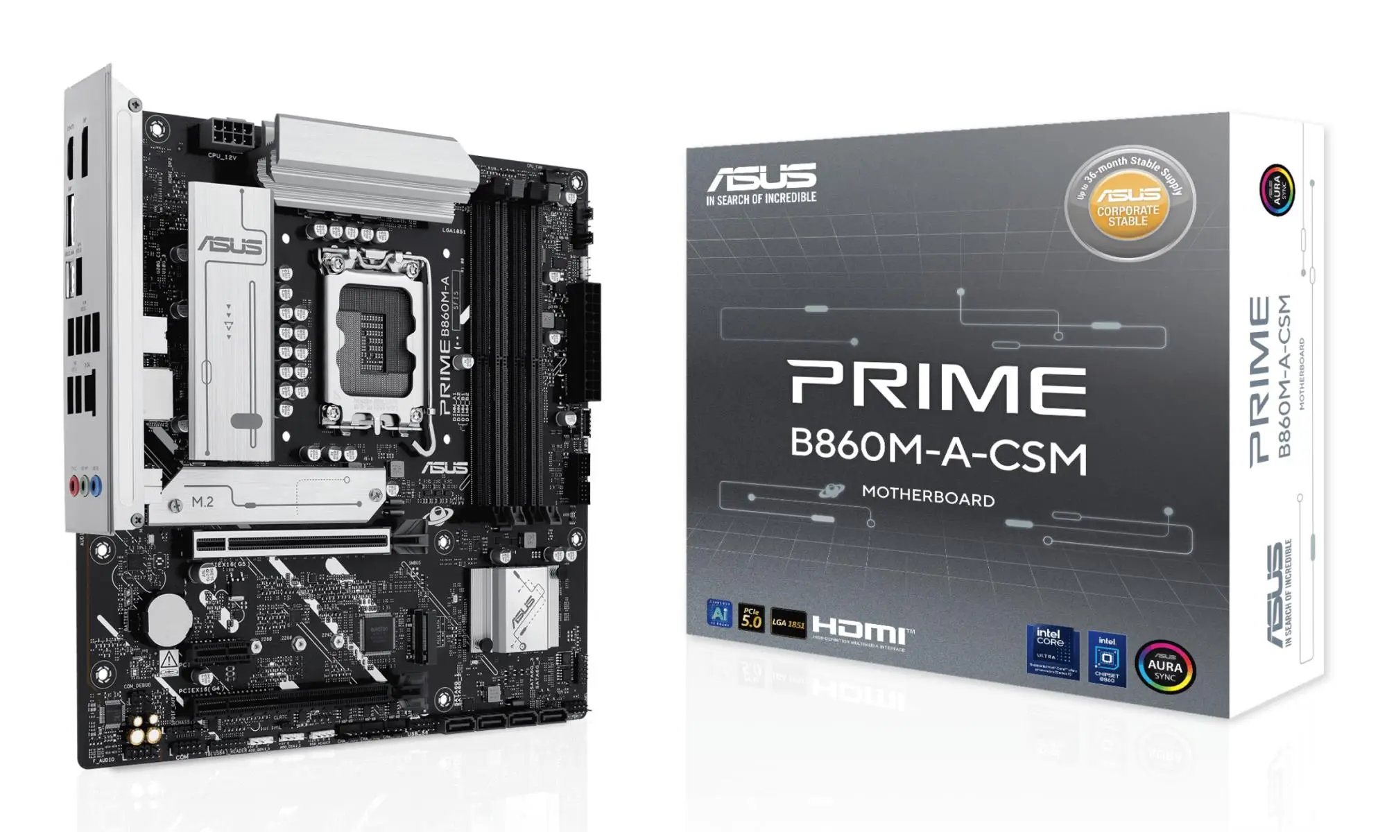 Mainboard|ASUS|Intel B860 Express|LGA1851|Micro-ATX|Memory DDR5|Memory slots 4|PRIMEB860M-A-CSM