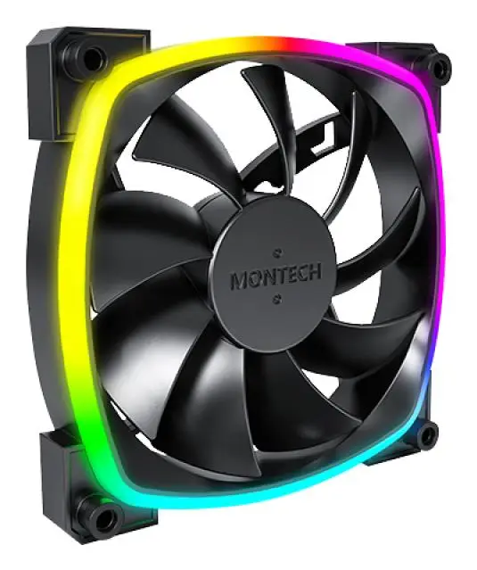 CASE FAN 120MM/AX120 PWM BLACK 3 IN 1 MONTECH