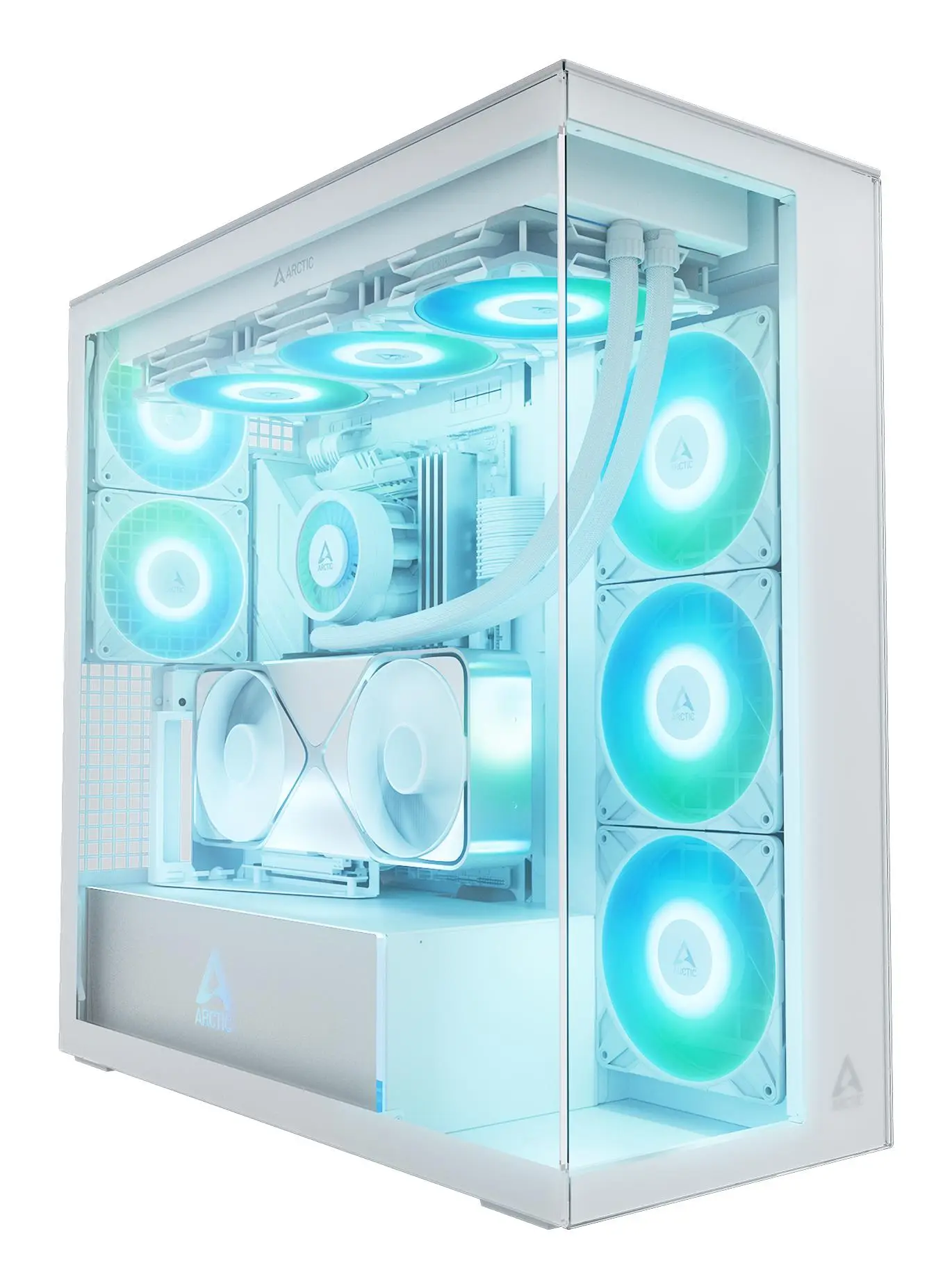 Case|ARCTIC|Xtender VG (White)|Case product features Transparent panel|Not included|Colour White|ACPCC00017A