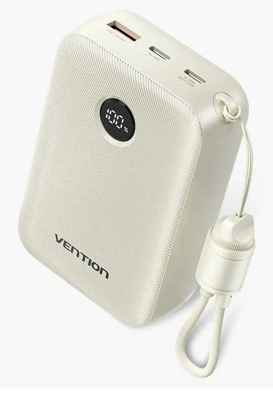 POWER BANK USB 20000MAH 22.5W/BEIGE FKBN0-C VENTION