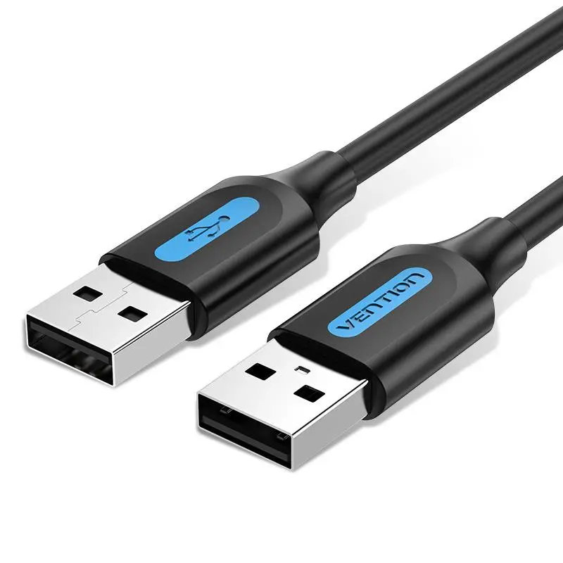 CABLE USB2.0 MALE TO MALE/2M BLACK COJBH VENTION