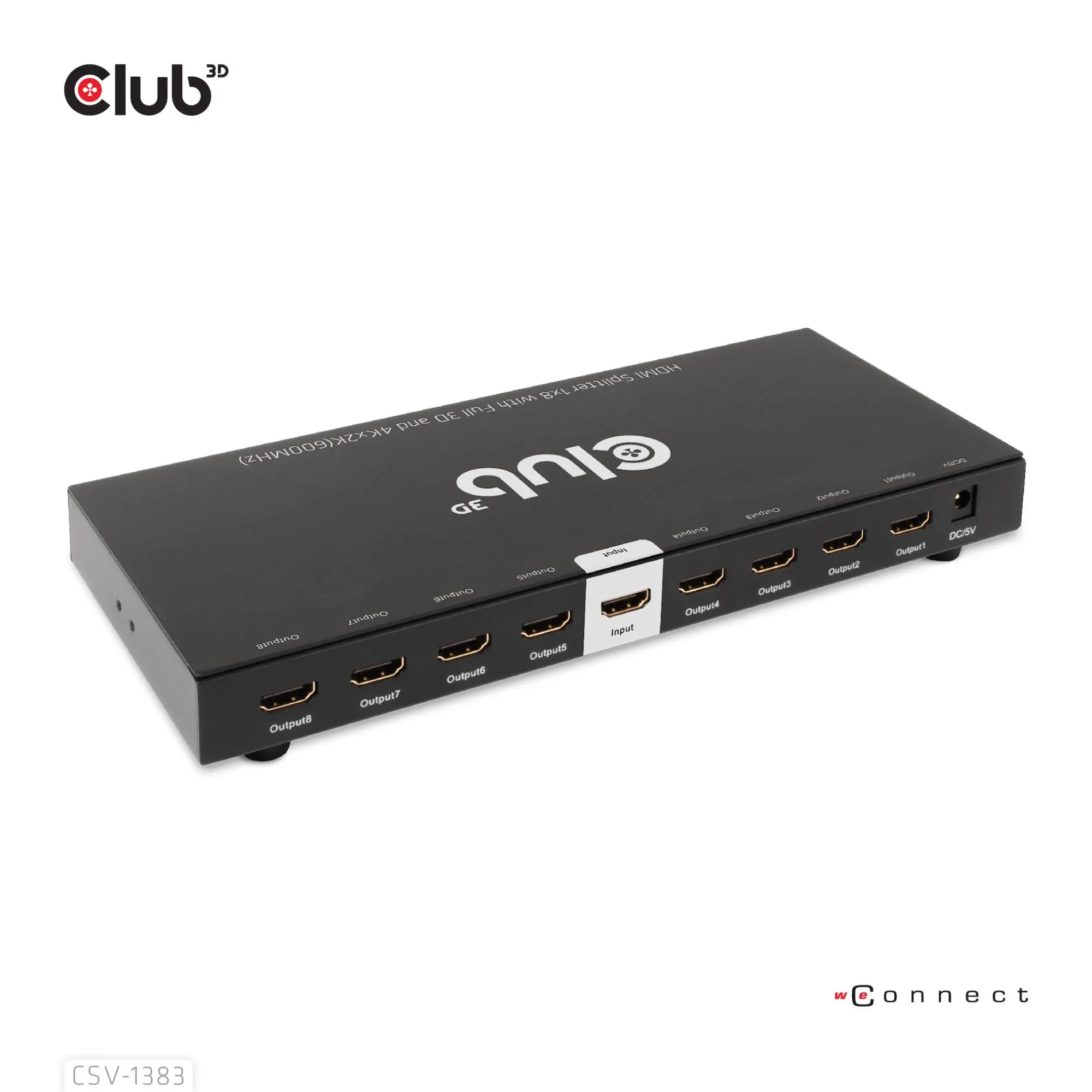 VIDEO SPLITTER HDMI 8PORT/3D 4K 60HZ CSV-1383 CLUB3D