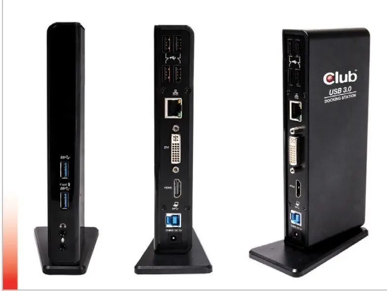 NB ACC DOCKING STATION/USB CSV-3242HD CLUB3D
