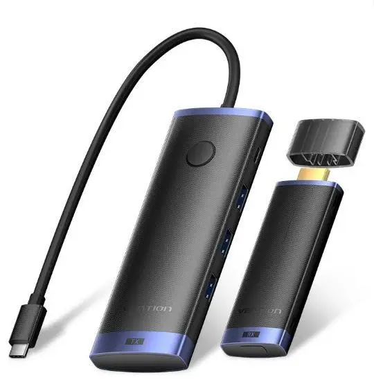 NB ACC DOCKING STATION 6IN1/USB-C 0.15M TPVBB VENTION