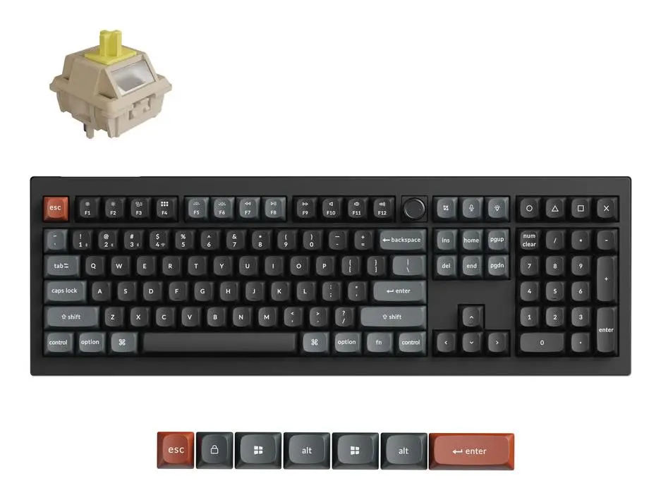 KEYBOARD WRL V6 ULTRA/BLACK V6U-D4 KEYCHRON