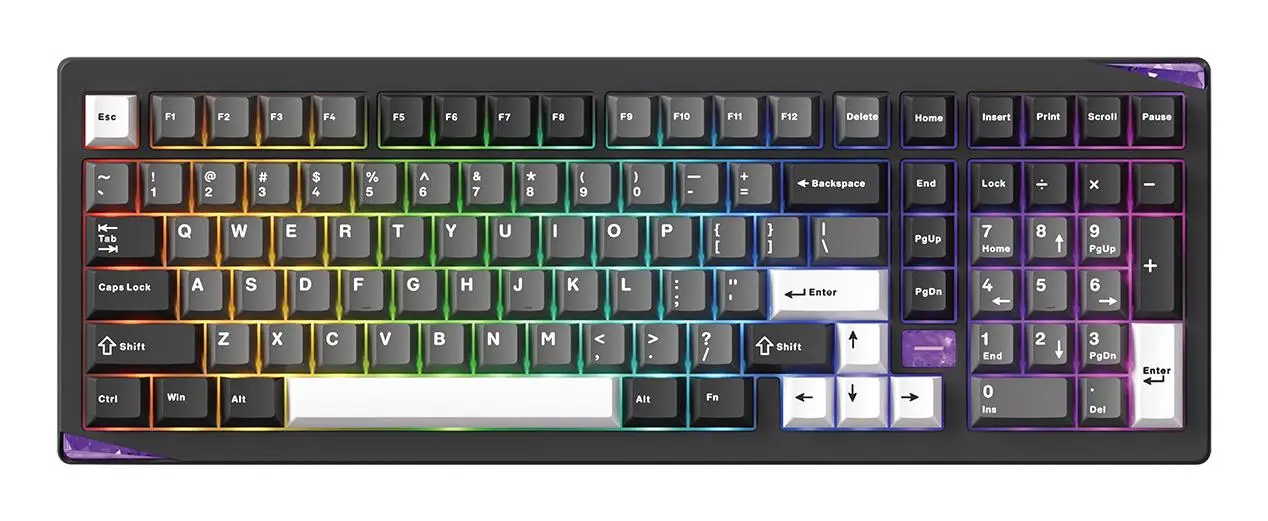 KEYBOARD WRL GEM 02 VIA/BLACK/SIL. 6978414650828 AKKO