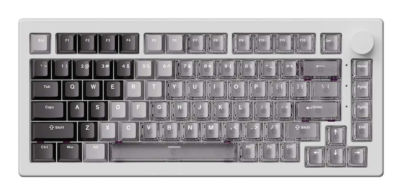 KEYBOARD USB-C 5075 V3-HE/WHITE 006-075-086-060-062 AKKO
