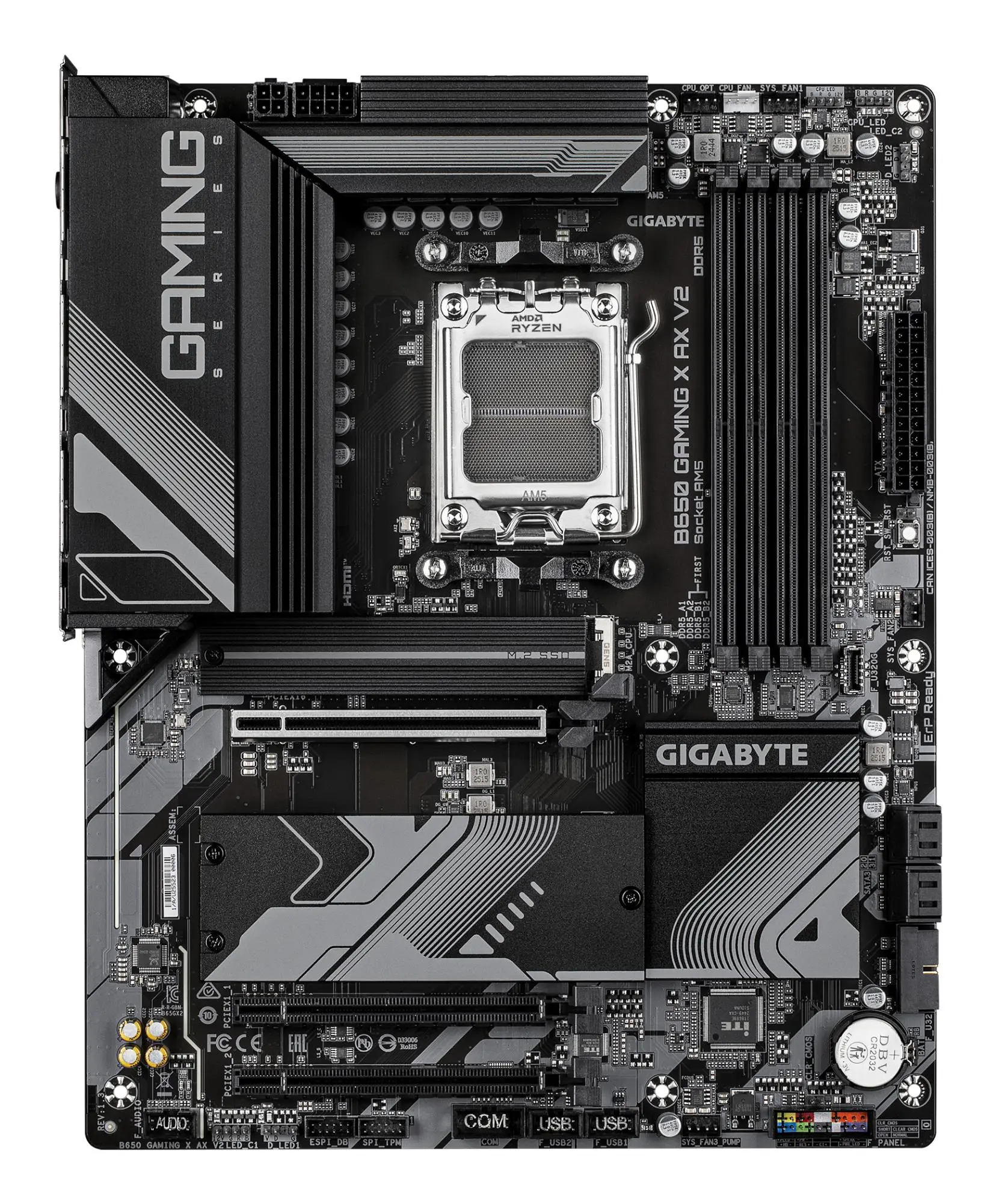 Mainboard|GIGABYTE|AMD B650|Socket AM5|ATX|RAM DDR5-SDRAM|4xSlots|Wi-Fi Yes|Bluetooth Yes|3xPCI Express x16 slots|3xNumber of M.2 (M) slots|B650GAMINGXAXV21.3